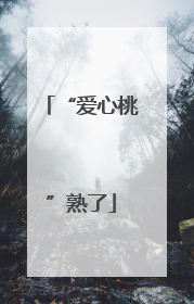 “爱心桃”熟了