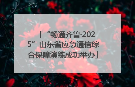 “畅通齐鲁·2025”山东省应急通信综合保障演练成功举办