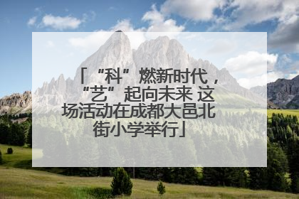“科”燃新时代，“艺”起向未来 这场活动在成都大邑北街小学举行