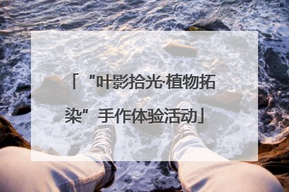“叶影拾光·植物拓染”手作体验活动