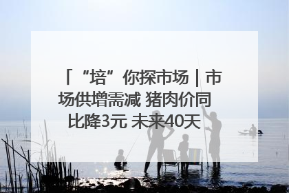 “培”你探市场｜市场供增需减 猪肉价同比降3元 未来40天便宜猪肉敞开吃