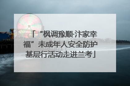 “枫调豫顺·汴家幸福”未成年人安全防护基层行活动走进兰考