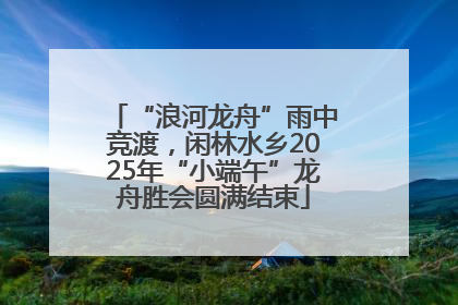 “浪河龙舟”雨中竞渡，闲林水乡2025年“小端午”龙舟胜会圆满结束