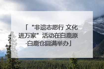 “非遗志愿行 文化进万家”活动在白鹿原·白鹿仓圆满举办