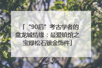 “90后”考古学者的盘龙城情缘：最爱镇馆之宝绿松石镶金饰件