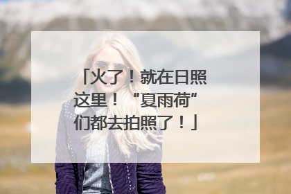 火了！就在日照这里！“夏雨荷”们都去拍照了！