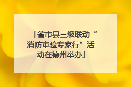 省市县三级联动“消防审验专家行”活动在德州举办