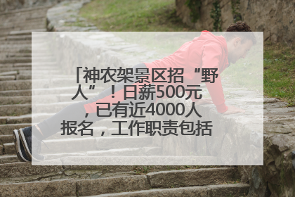 神农架景区招“野人”！日薪500元，已有近4000人报名，工作职责包括“接受游客投喂”
