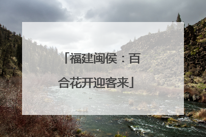 福建闽侯：百合花开迎客来