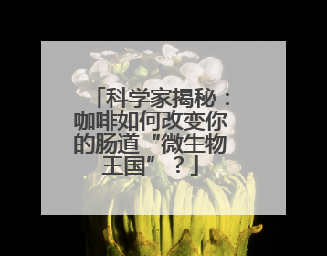 科学家揭秘：咖啡如何改变你的肠道“微生物王国”？