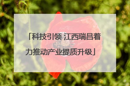 科技引领 江西瑞昌着力推动产业提质升级