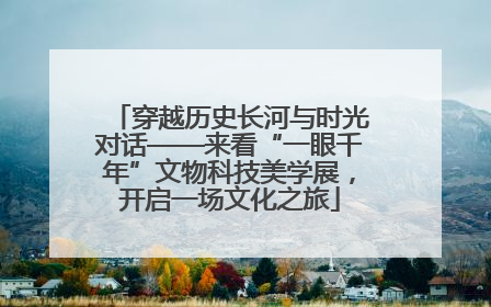穿越历史长河与时光对话——来看“一眼千年”文物科技美学展，开启一场文化之旅