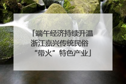 端午经济持续升温 浙江嘉兴传统民俗“带火”特色产业