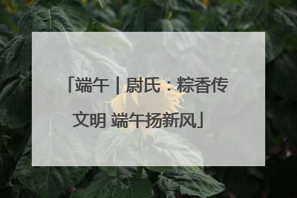 端午｜尉氏：粽香传文明 端午扬新风