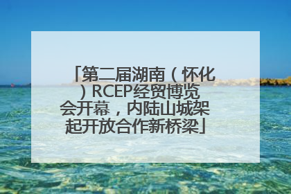 第二届湖南（怀化）RCEP经贸博览会开幕，内陆山城架起开放合作新桥梁
