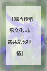 粽香传韵承文化 非遗共筑邻里情