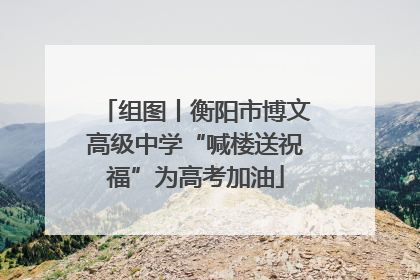 组图丨衡阳市博文高级中学“喊楼送祝福”为高考加油