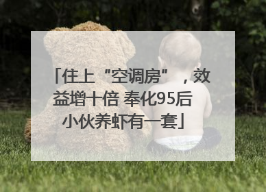 住上“空调房”，效益增十倍 奉化95后小伙养虾有一套