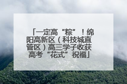 一定高“粽”！绵阳高新区（科技城直管区）高三学子收获高考“花式”祝福