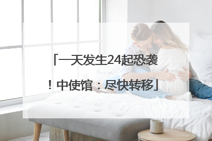 一天发生24起恐袭！中使馆：尽快转移