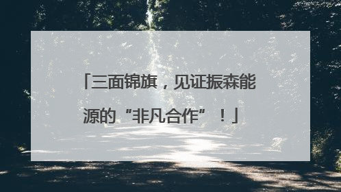 三面锦旗，见证振森能源的“非凡合作”！