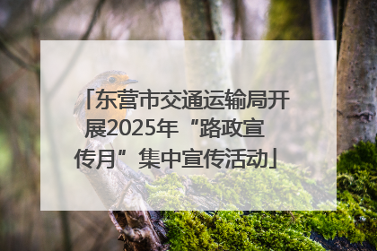 东营市交通运输局开展2025年“路政宣传月”集中宣传活动