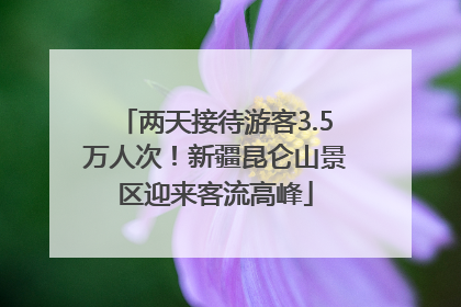 两天接待游客3.5万人次！新疆昆仑山景区迎来客流高峰