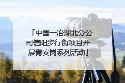 中国一冶湖北分公司信阳步行街项目开展青安岗系列活动
