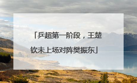 乒超第一阶段，王楚钦未上场对阵樊振东