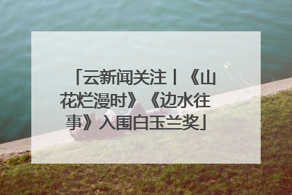云新闻关注丨《山花烂漫时》《边水往事》入围白玉兰奖