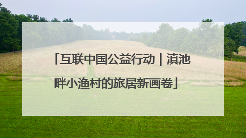 互联中国公益行动｜滇池畔小渔村的旅居新画卷