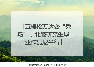 五棵松万达变“秀场”，北服研究生毕业作品展举行