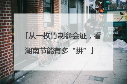 从一枚竹制参会证，看湖南节能有多“拼”