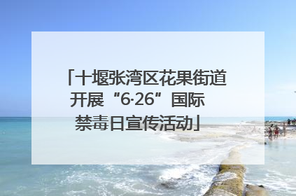 十堰张湾区花果街道开展“6·26”国际禁毒日宣传活动