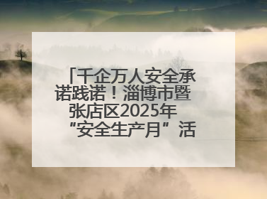 千企万人安全承诺践诺！淄博市暨张店区2025年“安全生产月”活动启动