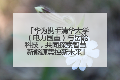 华为携手清华大学（电力国重）与岳能科技，共同探索智慧新能源集控新未来