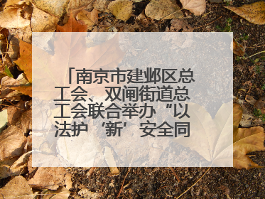 南京市建邺区总工会、双闸街道总工会联合举办“以法护‘新’安全同行”暨劳模宣讲进工地服务活动