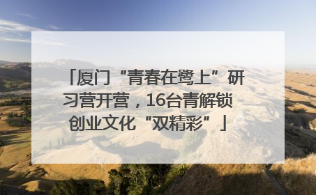 厦门“青春在鹭上”研习营开营，16台青解锁创业文化“双精彩”