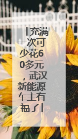 充满一次可少花60多元，武汉新能源车主有福了