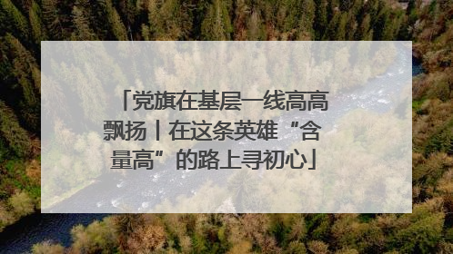 党旗在基层一线高高飘扬丨在这条英雄“含量高”的路上寻初心