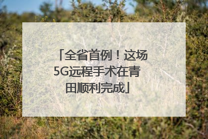 全省首例！这场5G远程手术在青田顺利完成