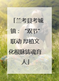 兰考县考城镇：“双节”联动 厚植文化根脉铸魂育人