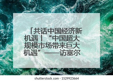 共话中国经济新机遇丨“中国超大规模市场带来巨大机遇”——访塞尔维亚经济部国务秘书尼科利奇
