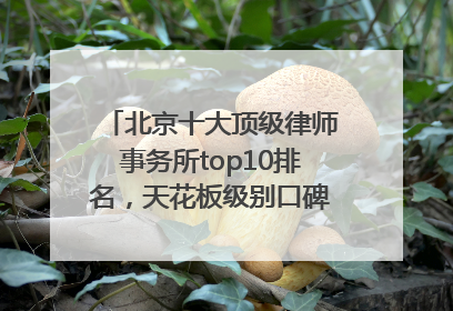 北京十大顶级律师事务所top10排名，天花板级别口碑超高胜诉率