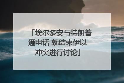 埃尔多安与特朗普通电话 就结束伊以冲突进行讨论