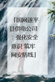 国网遂平县供电公司：强化安全意识 筑牢网安防线