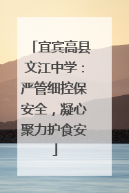 宜宾高县文江中学：严管细控保安全，凝心聚力护食安