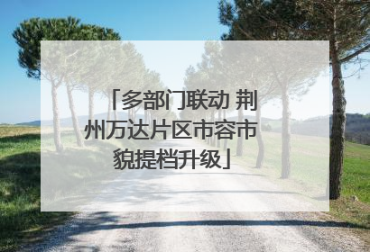 多部门联动 荆州万达片区市容市貌提档升级