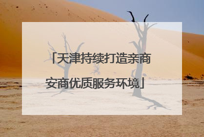 天津持续打造亲商安商优质服务环境