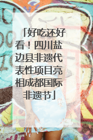 好吃还好看！四川盐边县非遗代表性项目亮相成都国际非遗节